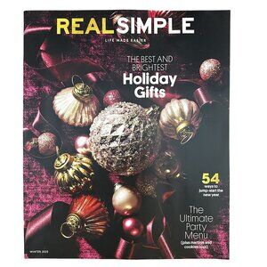 Real Simple Magazine December 2025 Best Holiday Gifts Ultimate Party Menu
